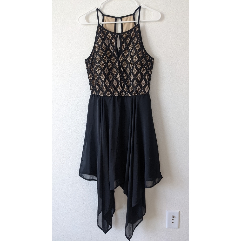 Maurices Handkerchief Dress Lace Halter Top